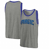 Orlando Magic Fanatics Branded Wordmark Tri-Blend Tank Top - Heathered Gray